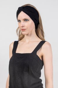 Lurex turban black