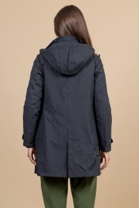 Waterproof polymorfical parka coat black