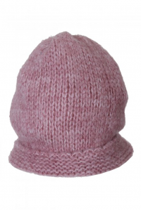 Mohair blend knit cap pink