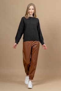 Wool blend sweater anthracite