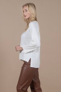 Cashmere blend sweater ivory