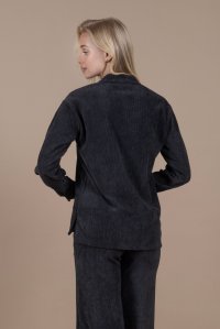 Corduroy boxy-fit blouse anthracite