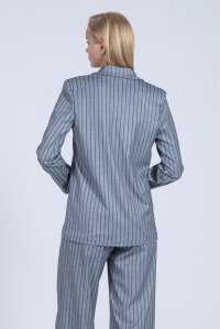 Striped blazer grey