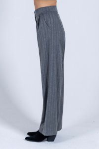 Φαρδύ παντελόνι με λούρεξ grey