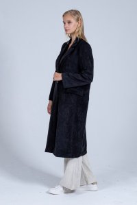 Corduroy coat black