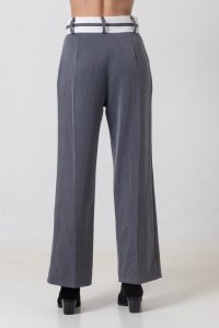 'Ισιο παντελόνι με πιέτες grey