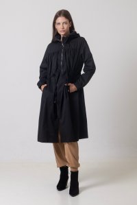 Oversized trench coat black