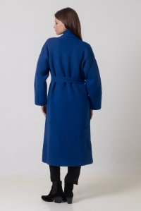 Παλτό με αλπακά blue