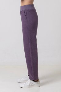 Βαμβακερή φόρμα με πλεκτές λεπτομέρειες violet