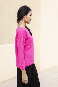 Basic πουλόβερ με αλπακά neon fuchsia