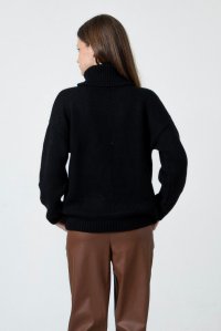 Alpaca blend turtleneck sweater black