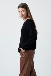 Basic πουλόβερ με αλπακά black