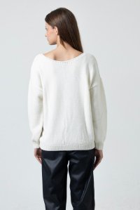 Basic πουλόβερ με αλπακά ivory