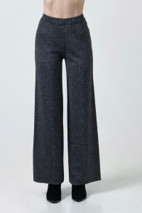 Wool-lurex pants anthracite