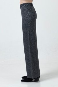 Lurex παντελόνι με μαλλί anthracite