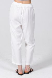 Tencel pants white