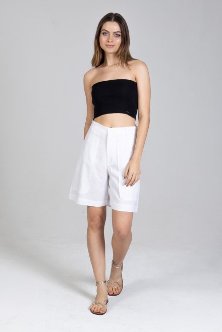 Linen shorts white