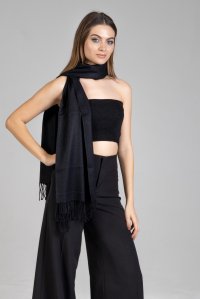 Cashmere scarf black