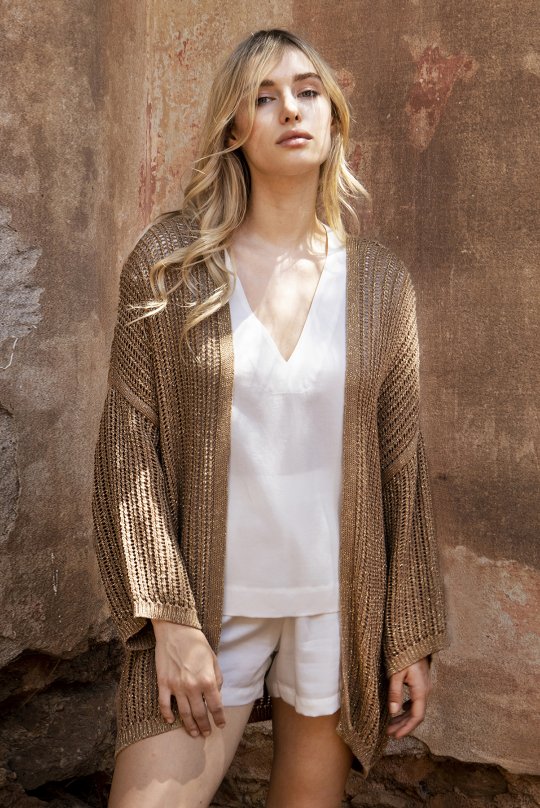 Anemonesbbglady Knit Knit Sand With Lurex