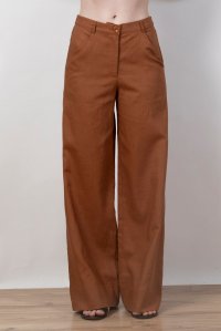 Linen pants chocolate