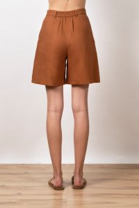 Linen shorts chocolate