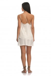 Camisole with lurex ivory
