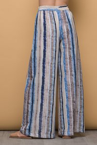 Basic pants blue stripes