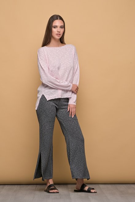 Flama knitted trousers black