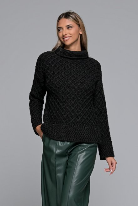 Wool blend turtleneck sweater